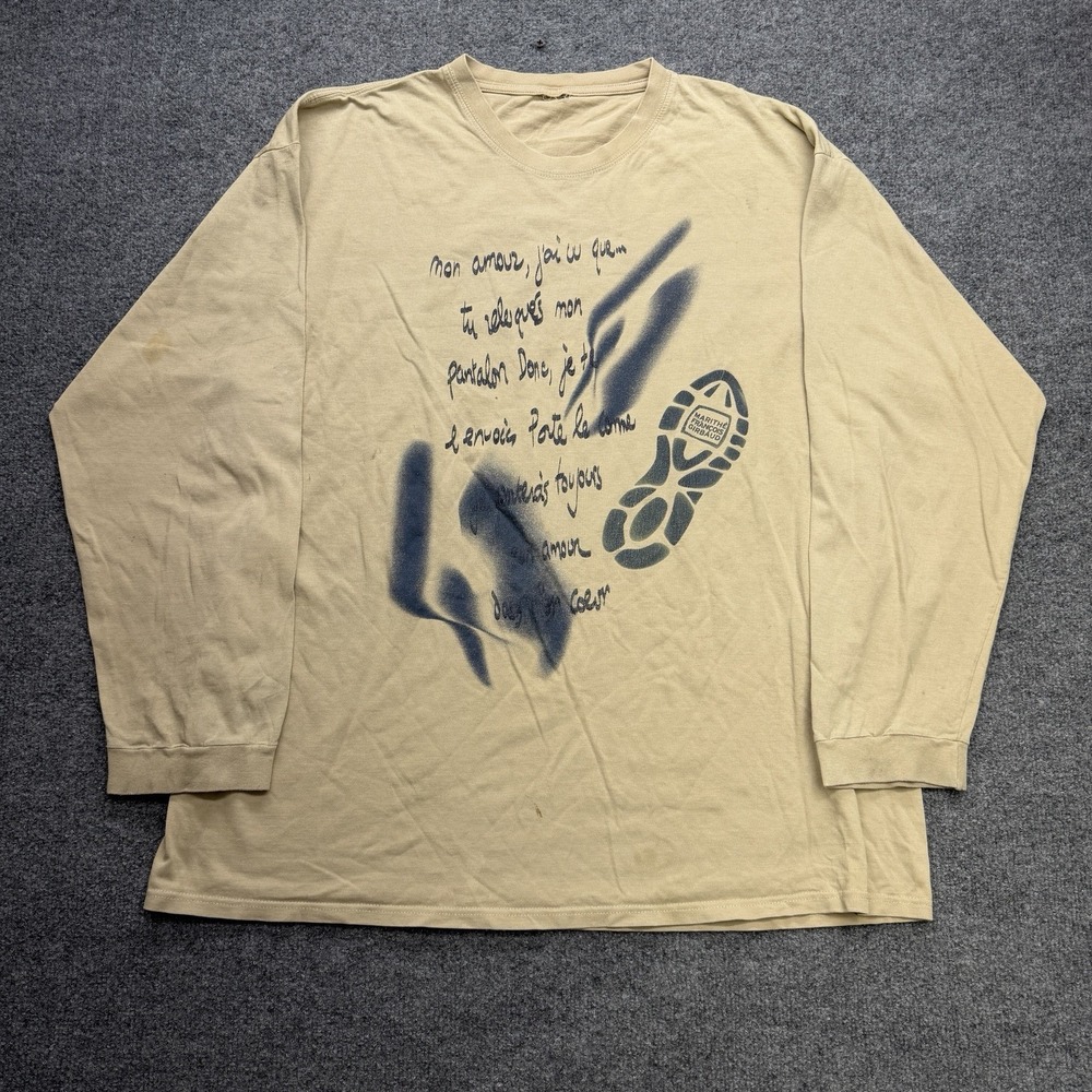 Marithe Francois Girbaud Men's T Shirt Size XL Y2K Vintage